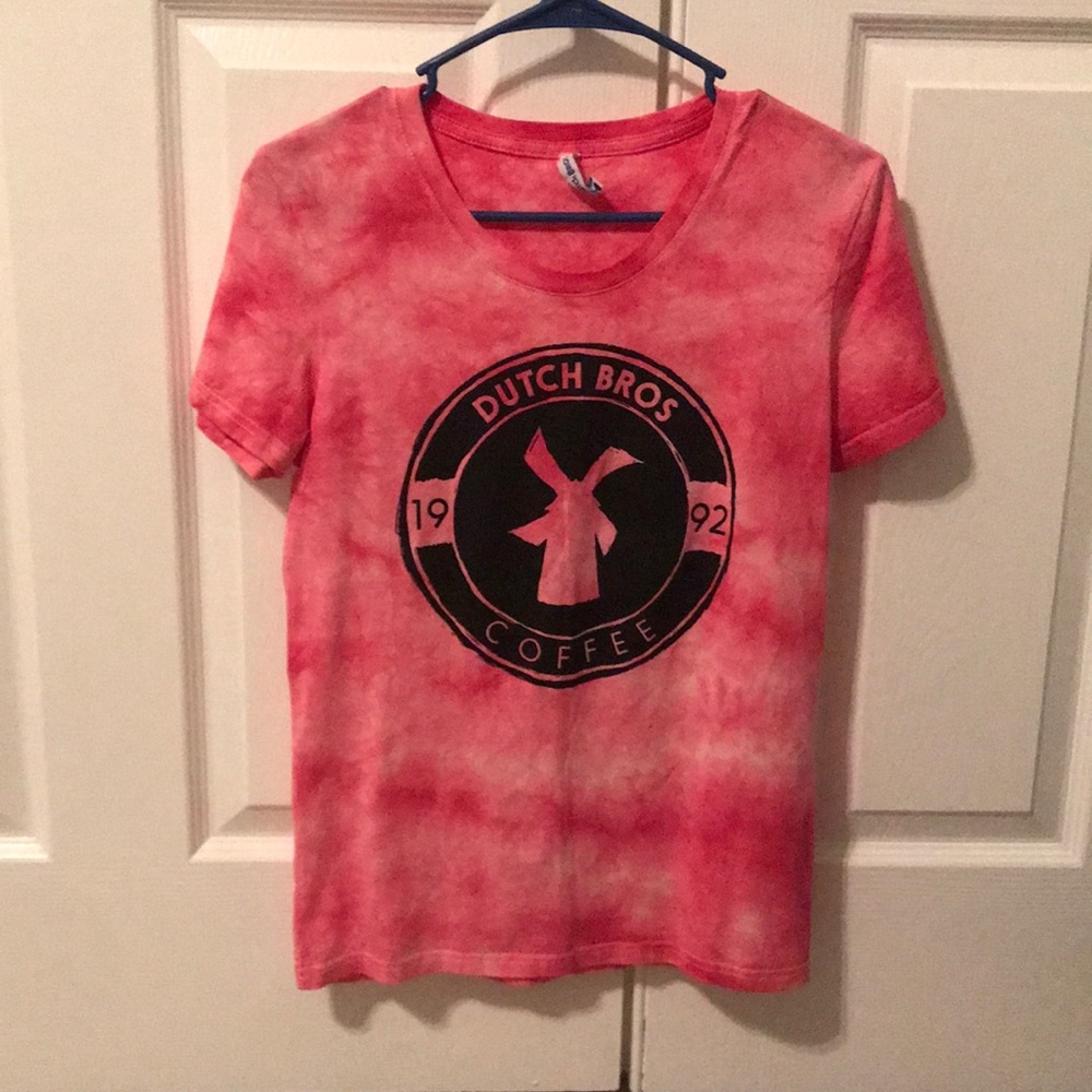 Dutch Bros Pink Tie Dye Shirt